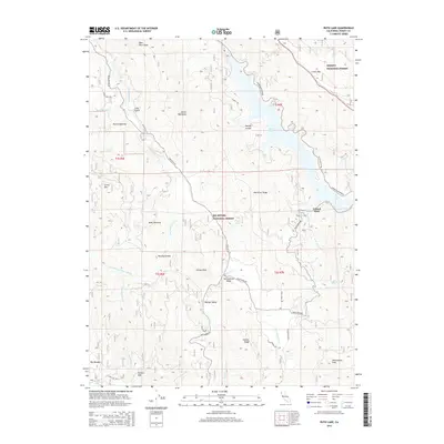 2015 Map of Ruth Lake, 2015 Print