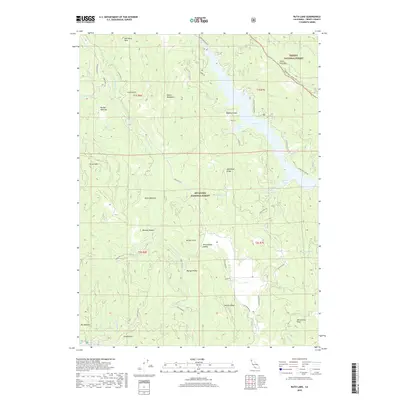 2018 Map of Ruth Lake, 2018 Print