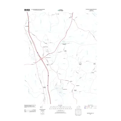 2013 Map of Ruther Glen, 2013 Print