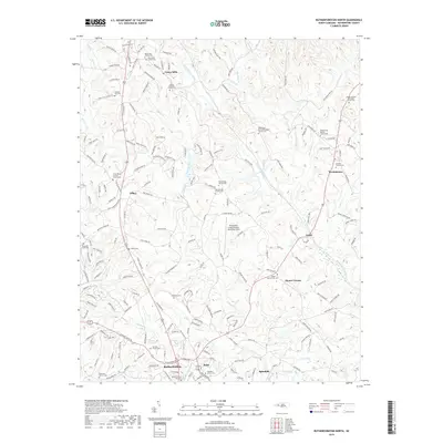 2019 Map of Rutherfordton North, 2019 Print