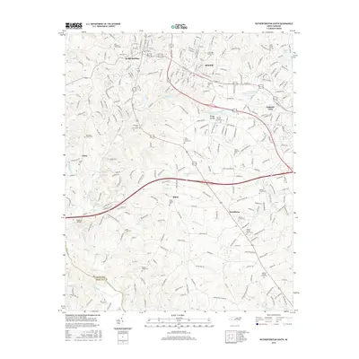 2016 Map of Rutherfordton South, 2016 Print
