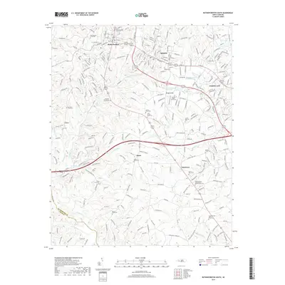 2019 Map of Rutherfordton South, 2019 Print