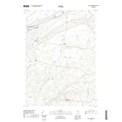 2019 Map of Rutland Center, 2019 Print