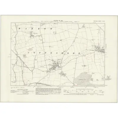 1928 Map of Rutland V.NE, 1931 Print