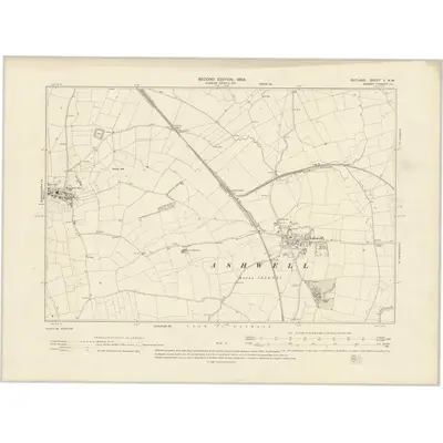 1902 Map of Rutland V.NW, 1904 Print