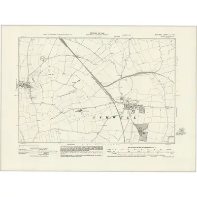 1928 Map of Rutland V.NW, 1931 Print