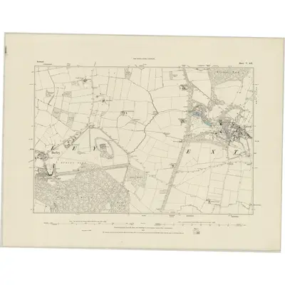 1884 Map of Rutland V.SE