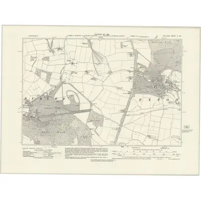 1928 Map of Rutland V.SE, 1931 Print