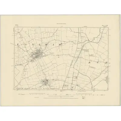 1884 Map of Rutland V.SW