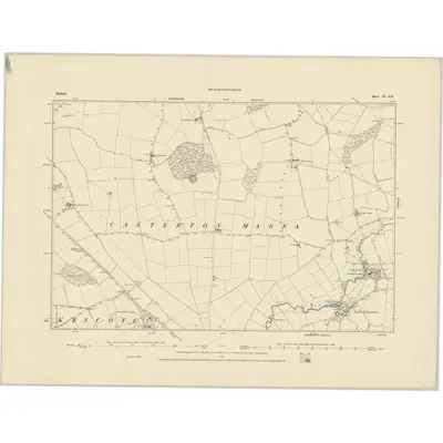 1884 Map of Rutland VI.SE