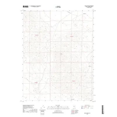 2018 Map of Ryan Canyon, 2018 Print