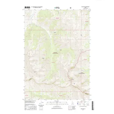 2017 Map of Ryan Peak, 2017 Print