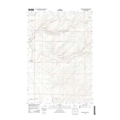 2013 Map of Rye Grass Coulee, 2013 Print