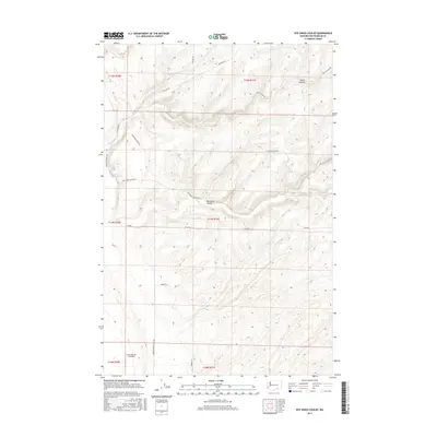 2017 Map of Rye Grass Coulee, 2017 Print