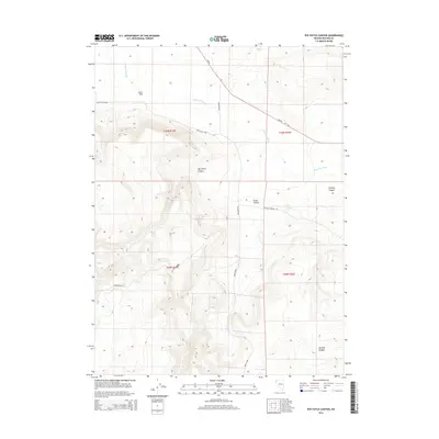 2014 Map of Rye Patch Canyon, 2014 Print