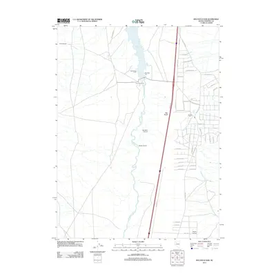 2011 Map of Rye Patch Dam, 2011 Print