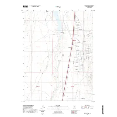 2018 Map of Rye Patch Dam, 2018 Print