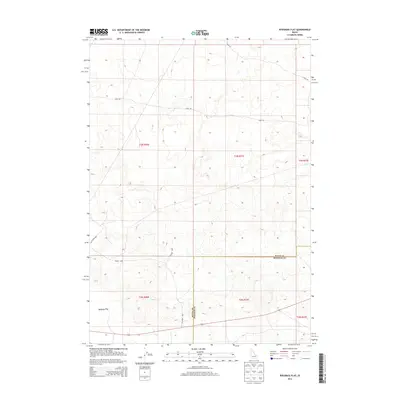 2013 Map of Ryegrass Flat, 2013 Print