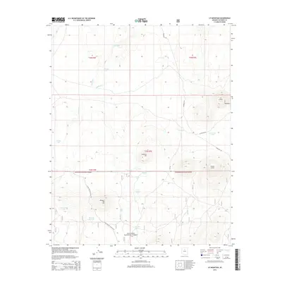 2014 Map of S P Mountain, 2014 Print