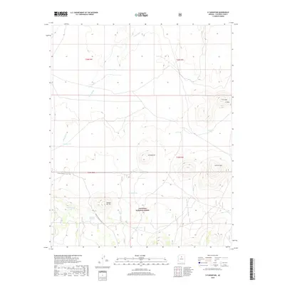 2018 Map of S P Mountain, 2018 Print
