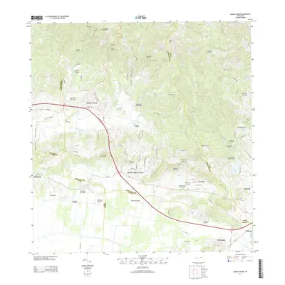 2013 Map of Sabana Grande, 2013 Print
