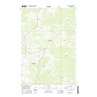 2017 Map of Sabe Mountain, 2017 Print