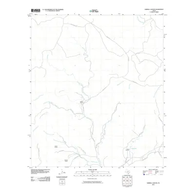2010 Map of Sabinal Canyon, 2010 Print