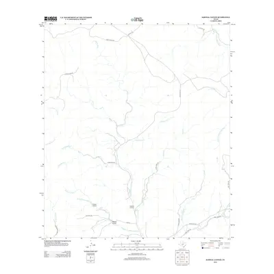 2012 Map of Sabinal Canyon, 2012 Print