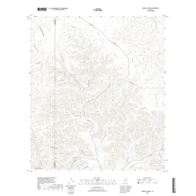 2019 Map of Sabinal Canyon, 2019 Print
