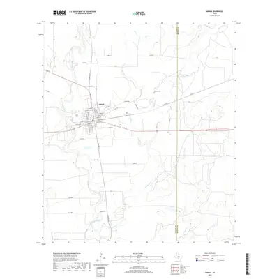 2019 Map of Sabinal, 2019 Print