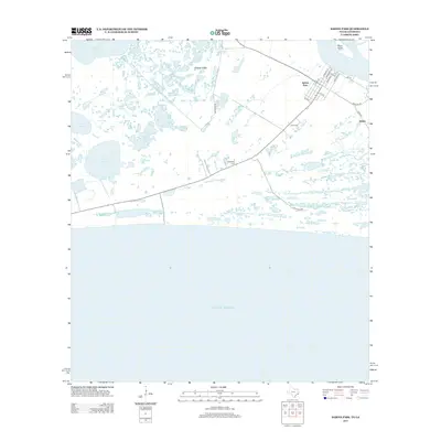 2013 Map of Sabine Pass, 2013 Print