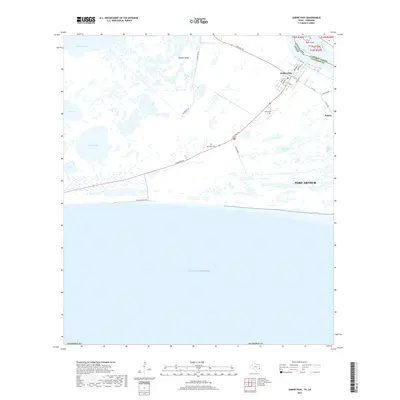 2019 Map of Sabine Pass, 2019 Print