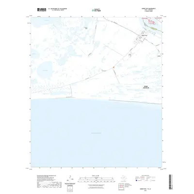 2022 Map of Sabine Pass, 2022 Print