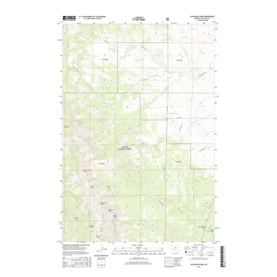 2017 Map of Sacagawea Peak, 2017 Print