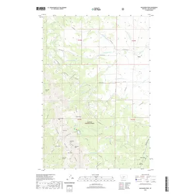 2020 Map of Sacagawea Peak, 2020 Print