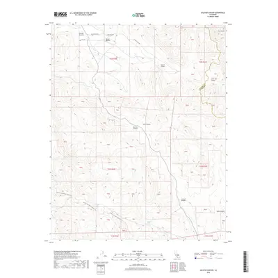 2018 Map of Sacatar Canyon, 2018 Print