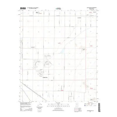 2014 Map of Sacaton Butte, 2014 Print