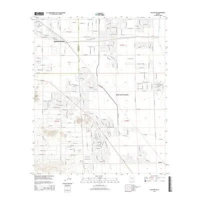 2014 Map of Sacaton NE, 2014 Print