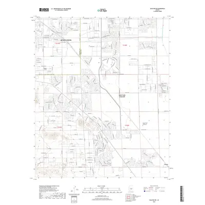 2018 Map of Sacaton NE, 2018 Print