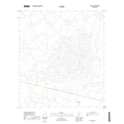 2019 Map of Sacatosa Tank, 2019 Print
