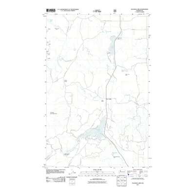 2011 Map of Sacheen Lake, 2011 Print