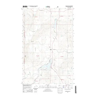 2014 Map of Sacheen Lake, 2014 Print