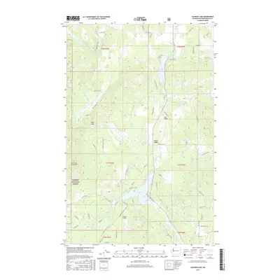 2017 Map of Sacheen Lake, 2017 Print
