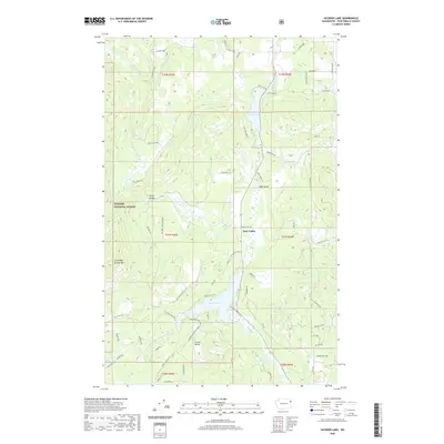 2020 Map of Sacheen Lake, 2020 Print