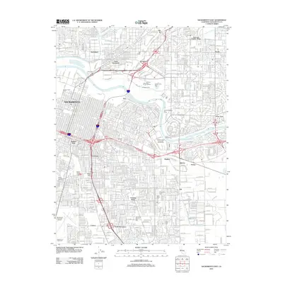 2012 Map of Sacramento East, 2012 Print
