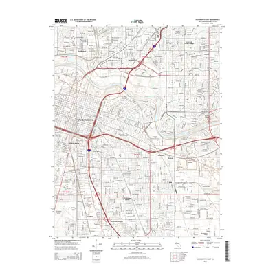 2015 Map of Sacramento East, 2015 Print
