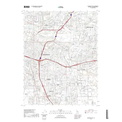 2018 Map of Sacramento East, 2018 Print