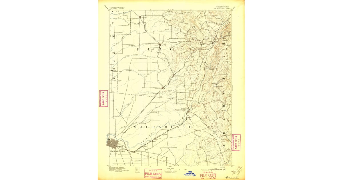 1892 Map of Sacramento, CA — High-Res | Pastmaps