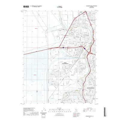 2022 Map of Sacramento West, 2022 Print
