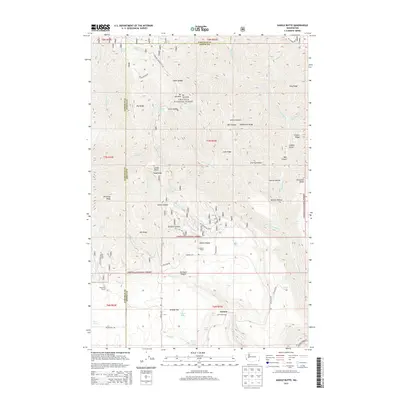 2013 Map of Saddle Butte, 2013 Print